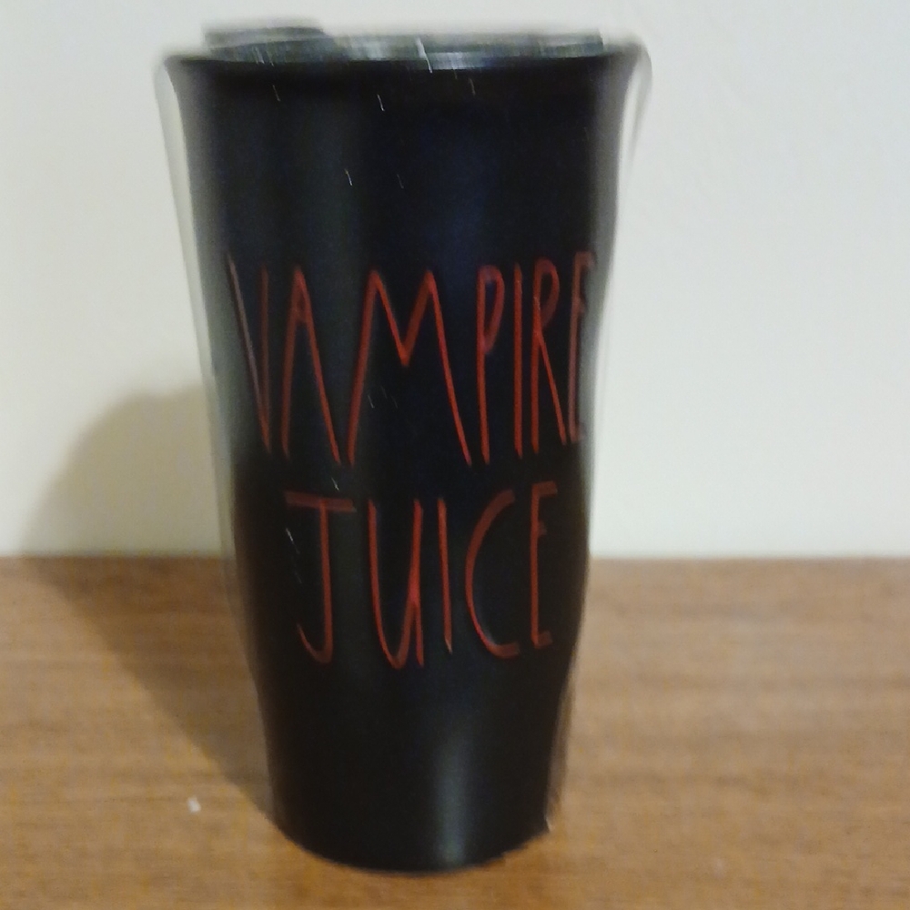 Rae Dunn Black Vampire Juice Tumbler